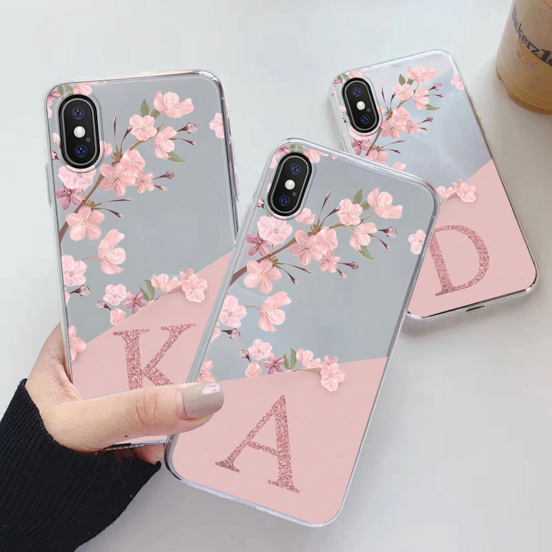 Phone Cases Best - Funda con letras de flores para