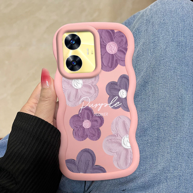 Realme Note 50 - Funda Realme C55 con flores rosas