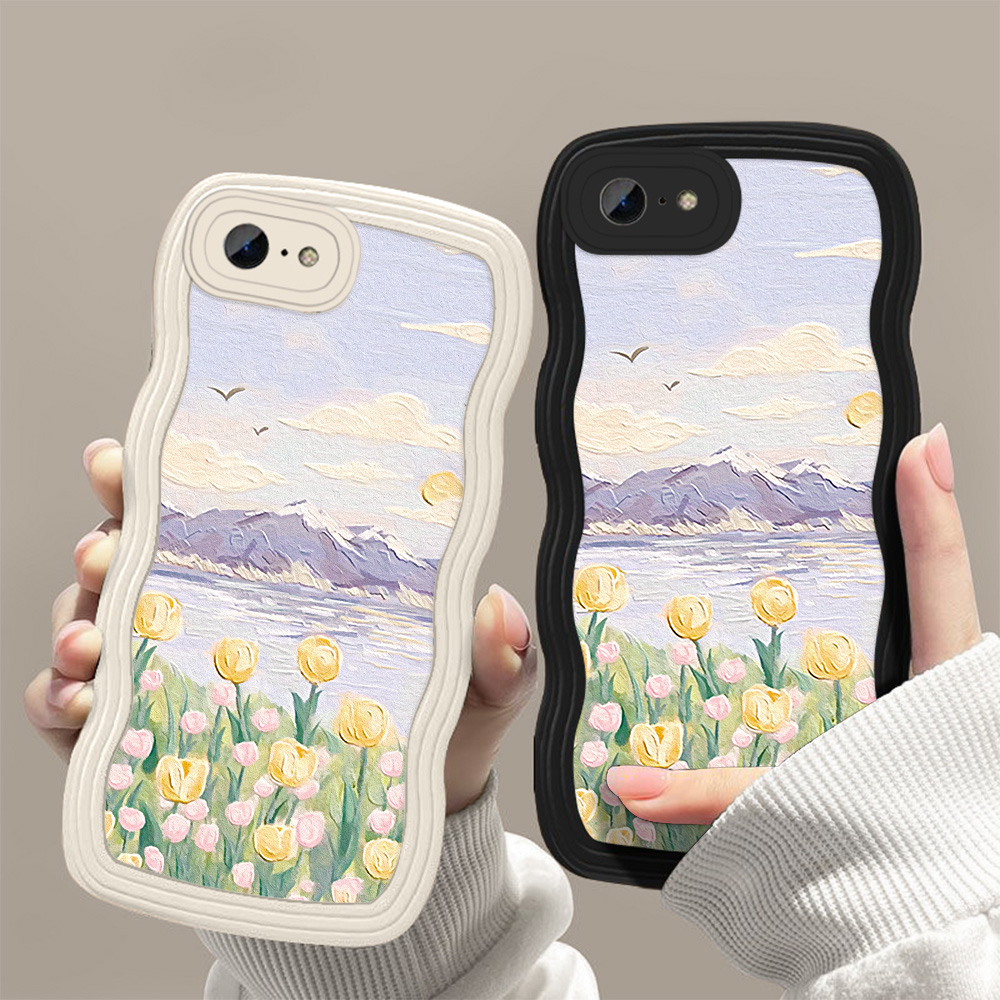 Phone Cases Best - Funda de teléfono con ondas florales
