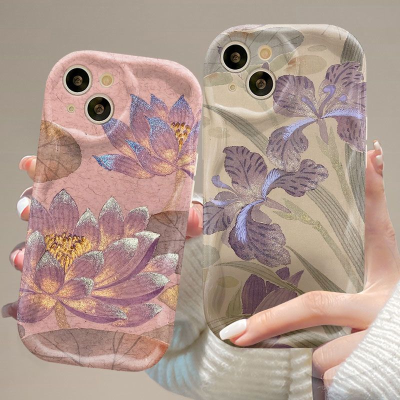 Phone Cases Purple - Funda de teléfono Lotus púrpura para