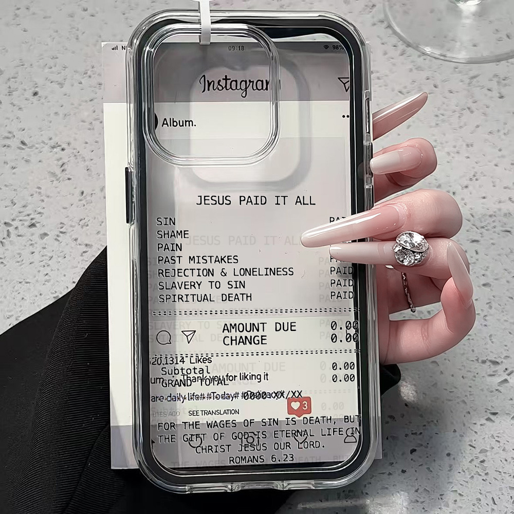 Phone Cases Jesus - Fundas Transparentes 2 en 1 con