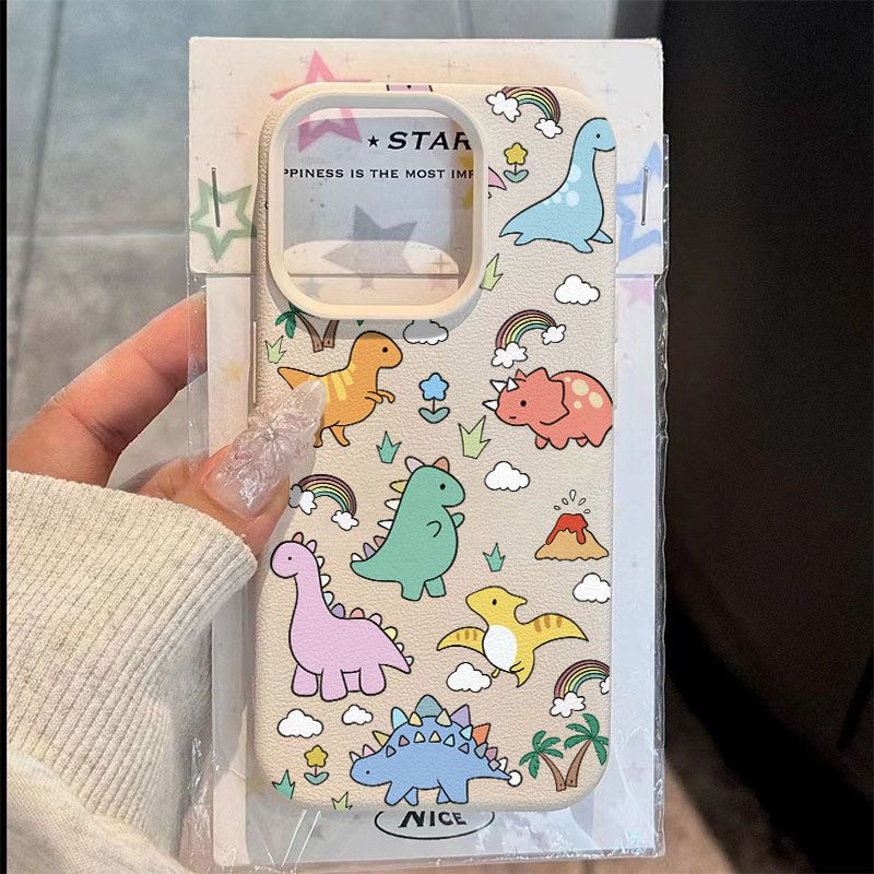 Phone Cases Samsung S24 - Funda de Teléfono con Dinosaurios Multicolores