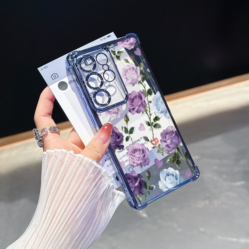 Funda Transparente con Cuatro  - Phone Cases Purple reseña y precio