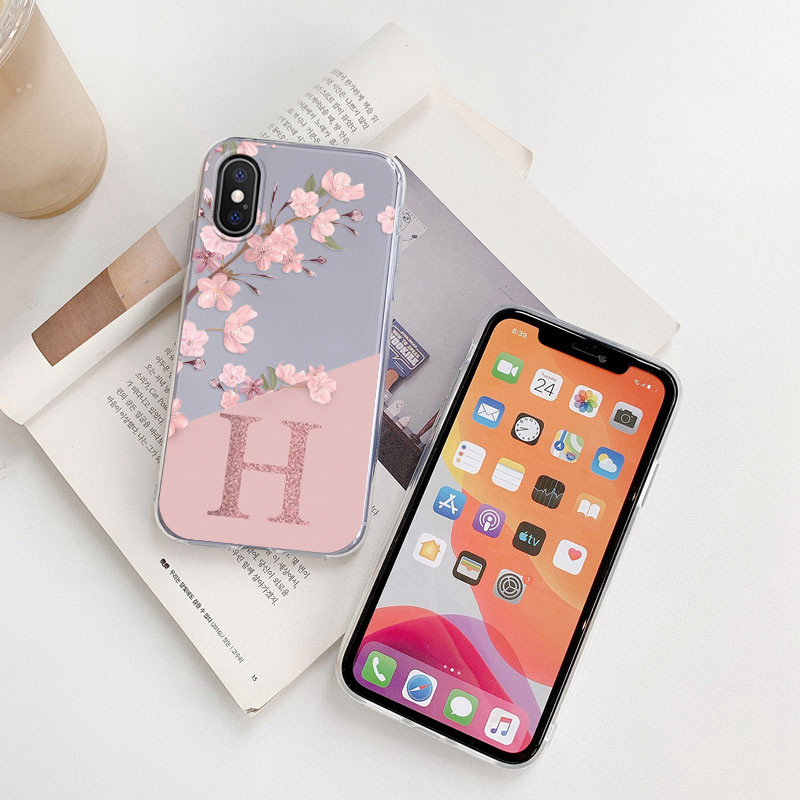 Funda con letras de flores par - Phone Cases Best reseña y precio