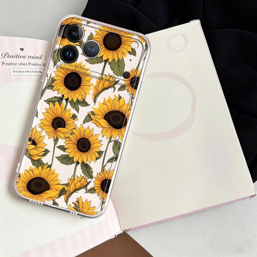Funda con Diseño de Girasoles  - Phone Cases Iphone 17 Pro Max reseña y precio