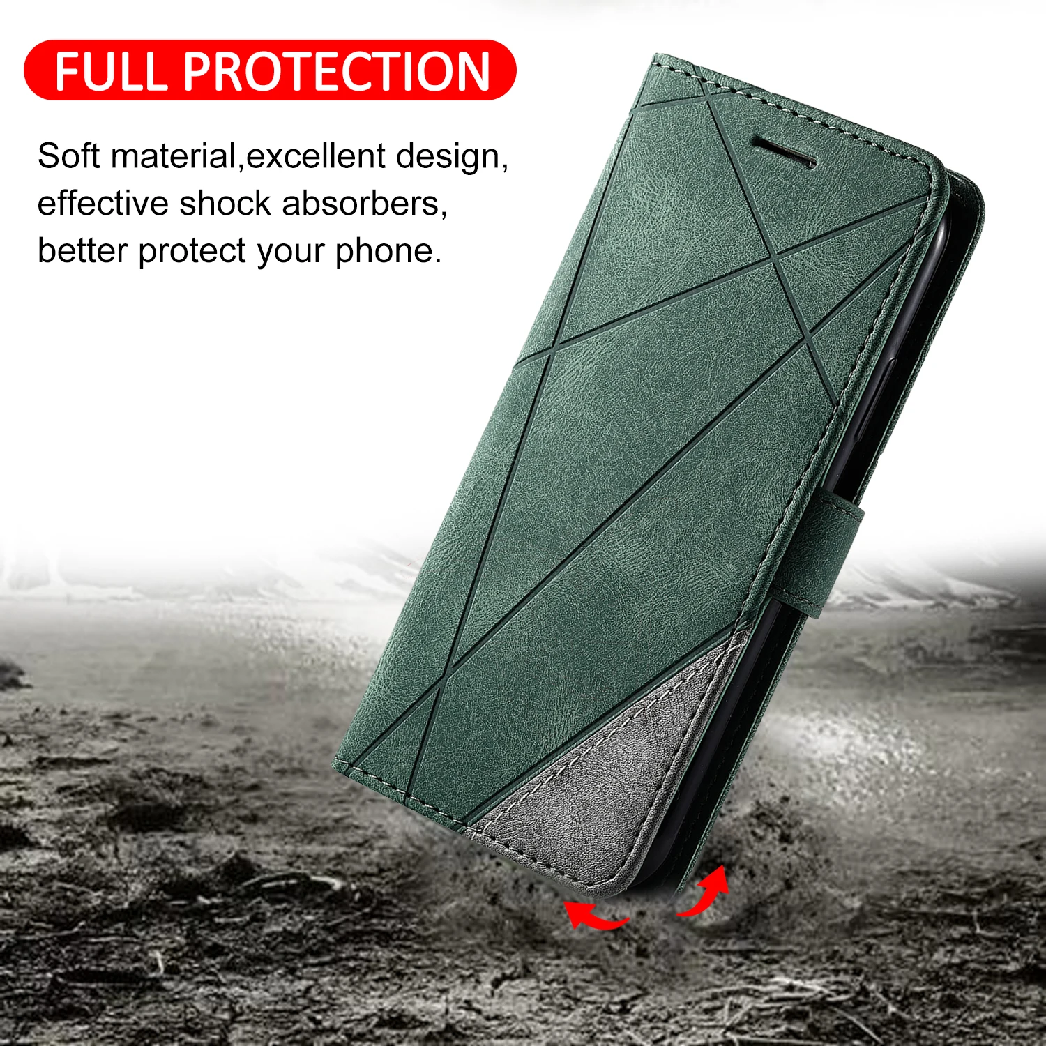 Funda de cuero con tapa para O - Phone Cases On Sale reseña y precio