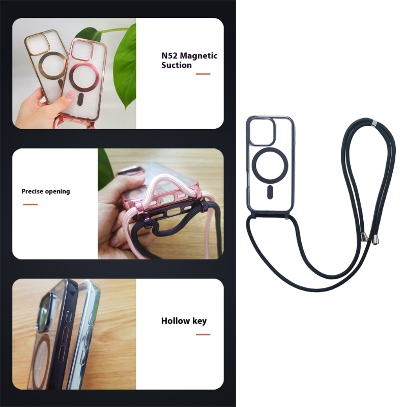 Funda magnética con cordón des - Phone Cases Best reseña y precio