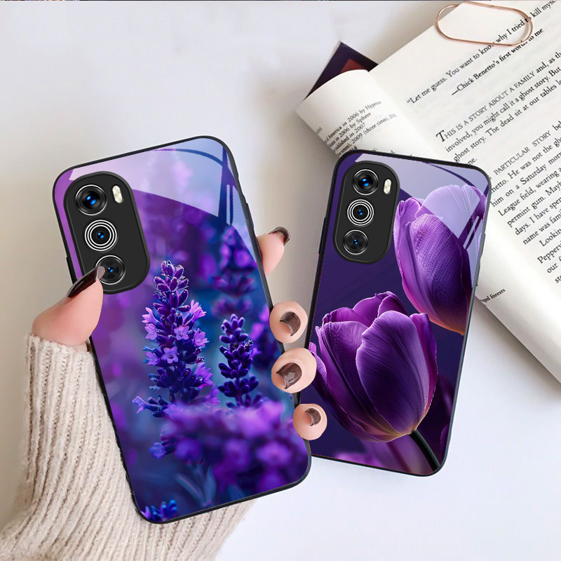 Patrón de tulipán púrpura para - Phone Cases Purple reseña y precio